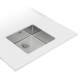 Fregadero bajo encimera TEKA BE LINEA RS15 45.40 3œ C/REB SF. 115000006, Una cubeta, Inoxidable